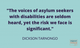  Migrant Voice - Asylum seekers with disabilities and Covid-19