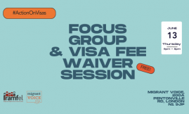  Migrant Voice - London focus group and free Fee Waiver Session