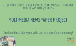  Migrant Voice - Have your voice heard – contribute to our multimedia platform and newspaper