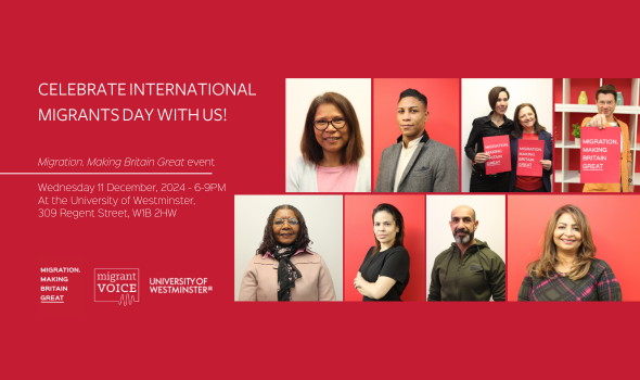  Migrant Voice - London: Join us to celebrate International Migrants Day 2024!